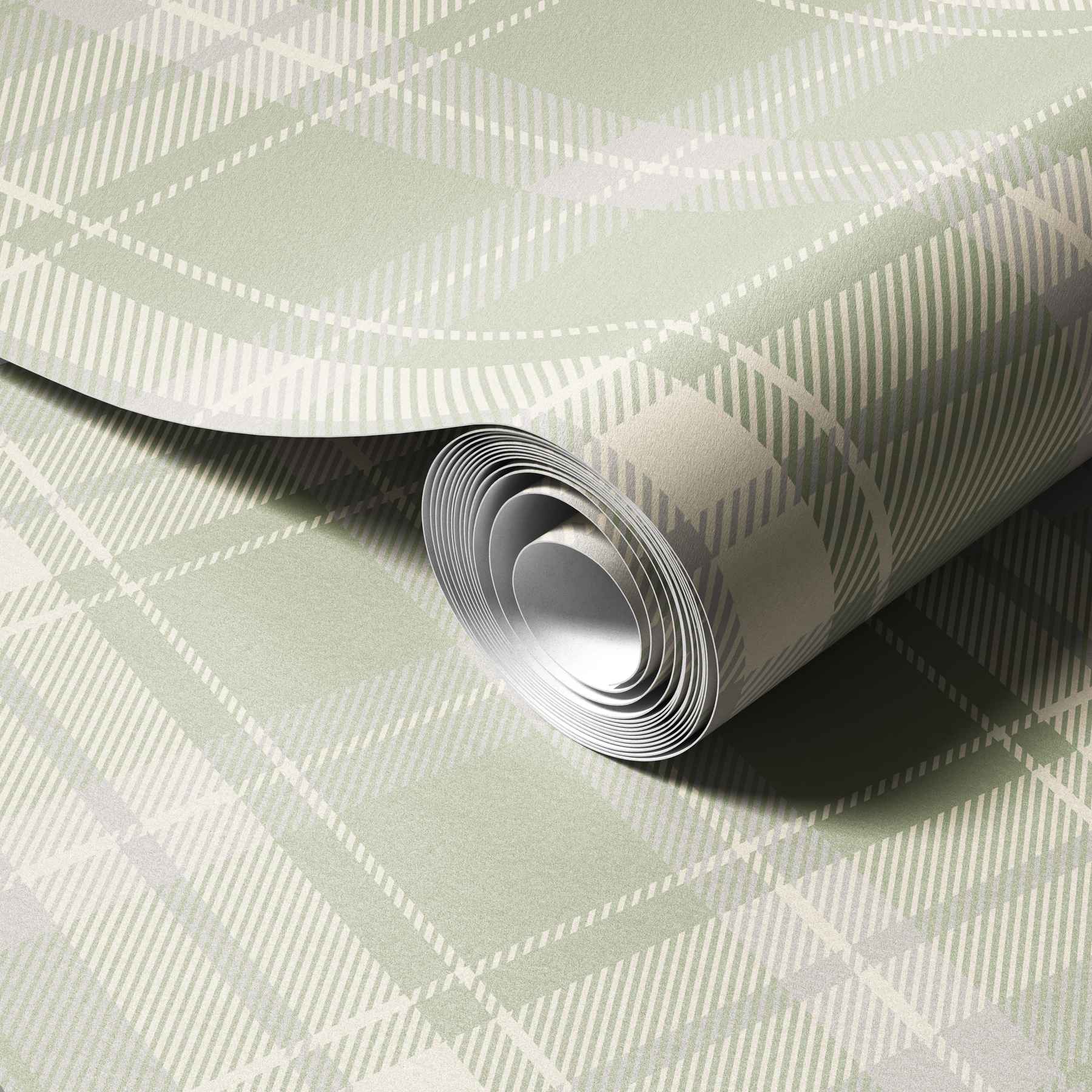 Faded Olive Plaid